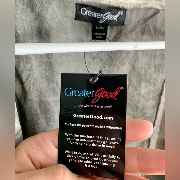 Greater Good open front cardigan. fits L/XL - Picture 6 of 14